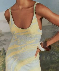 HOUSE OF SUNNY SALE HOCKNEY DRESS CYPRESS