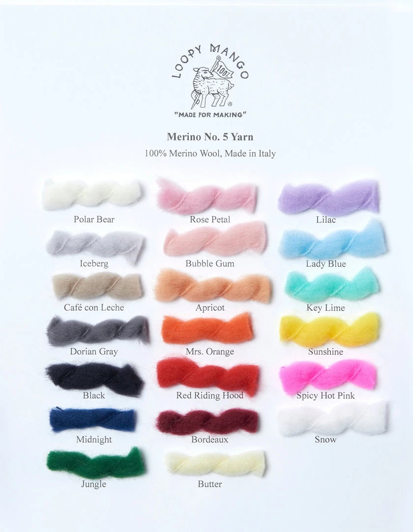 LOOPY MANGO POM POM KEYCHAIN DIY KIT MERINO NO. 5