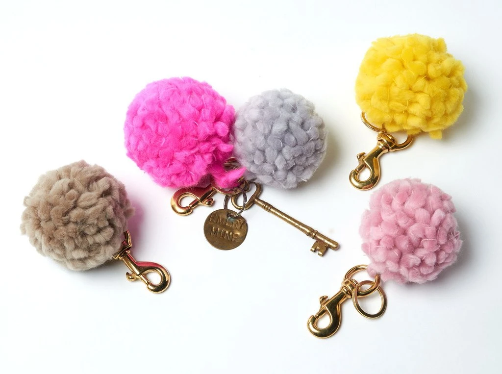 LOOPY MANGO POM POM KEYCHAIN DIY KIT MERINO NO. 5