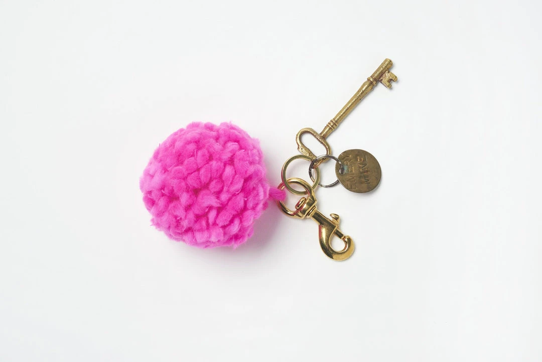 LOOPY MANGO POM POM KEYCHAIN DIY KIT MERINO NO. 5