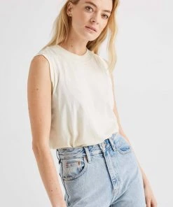 RICHER POORER EASY MUSCLE TANK WHITE SAGE SPRING '22