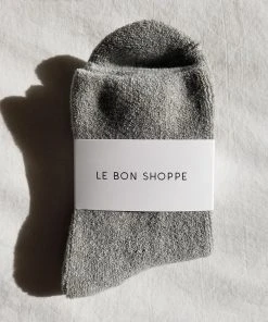 LE BON SHOPPE SPRING '22 CLOUD SOCKS HEATHER GREY