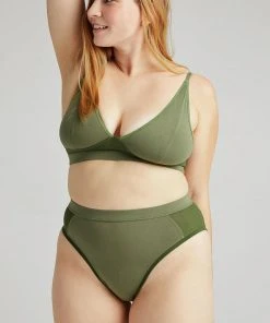 RICHER POORER NEW IN HIGH CUT BRIEF OLIVE ARMY