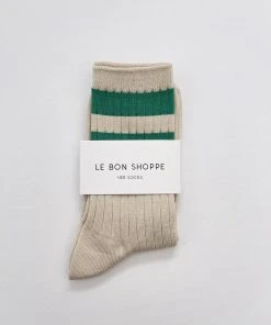 LE BON SHOPPE SOCKS + HOSIERY HER VARSITY SOCKS
