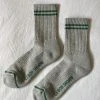 LE BON SHOPPE SPRING '22 BOYFRIEND SOCKS LIGHT GREY