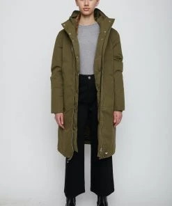 JUST FEMALE SALE STEAL DOWN JACKET OLIVE