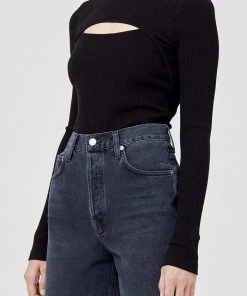 AGOLDE LYZA CUT OUT LONG SLEEVE