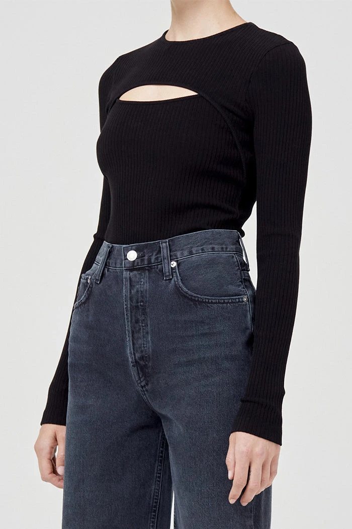 AGOLDE LYZA CUT OUT LONG SLEEVE 1 AGOLDE LYZA CUT OUT LONG SLEEVE