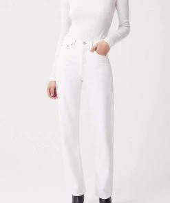 AGOLDE MAYA SCOOP NECK RIB LONG SLEEVE