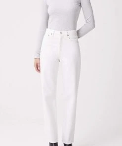 AGOLDE MAYA SCOOP NECK RIB LONG SLEEVE