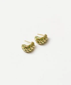 WOLF CIRCUS NEW IN LARGE NELLIE EARRINGS GREEN