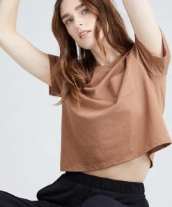 RICHER POORER SPRING '22 PIMA BOXY CROP TEE