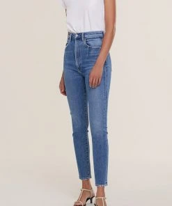 AGOLDE PINCH WAIST HIGH RISE SKINNY AMPED SALE