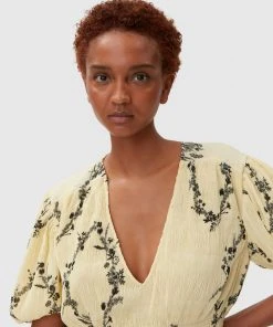 GANNI PLEATED GEORGETTE MINI DRESS 7 GANNI PLEATED GEORGETTE MINI DRESS