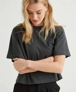 RICHER POORER SHORT SLEEVE CROP TEE STRETCH LIMO NEW IN