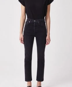 AGOLDE RILEY HI RISE CROP PANORAMIC