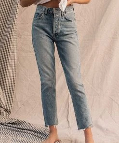 AGOLDE SPRING '22 RILEY HI RISE CROP ZEPHYR