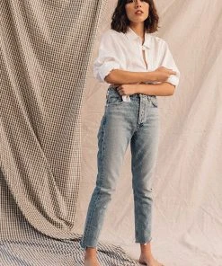 AGOLDE SPRING '22 RILEY HI RISE CROP ZEPHYR