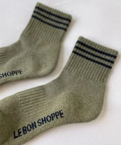 LE BON SHOPPE SPRING '22 GIRLFRIEND SOCKS SAGE
