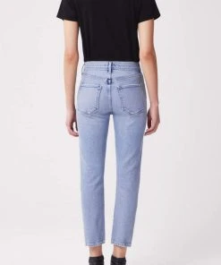 AGOLDE RILEY HI RISE CROP SHIVER