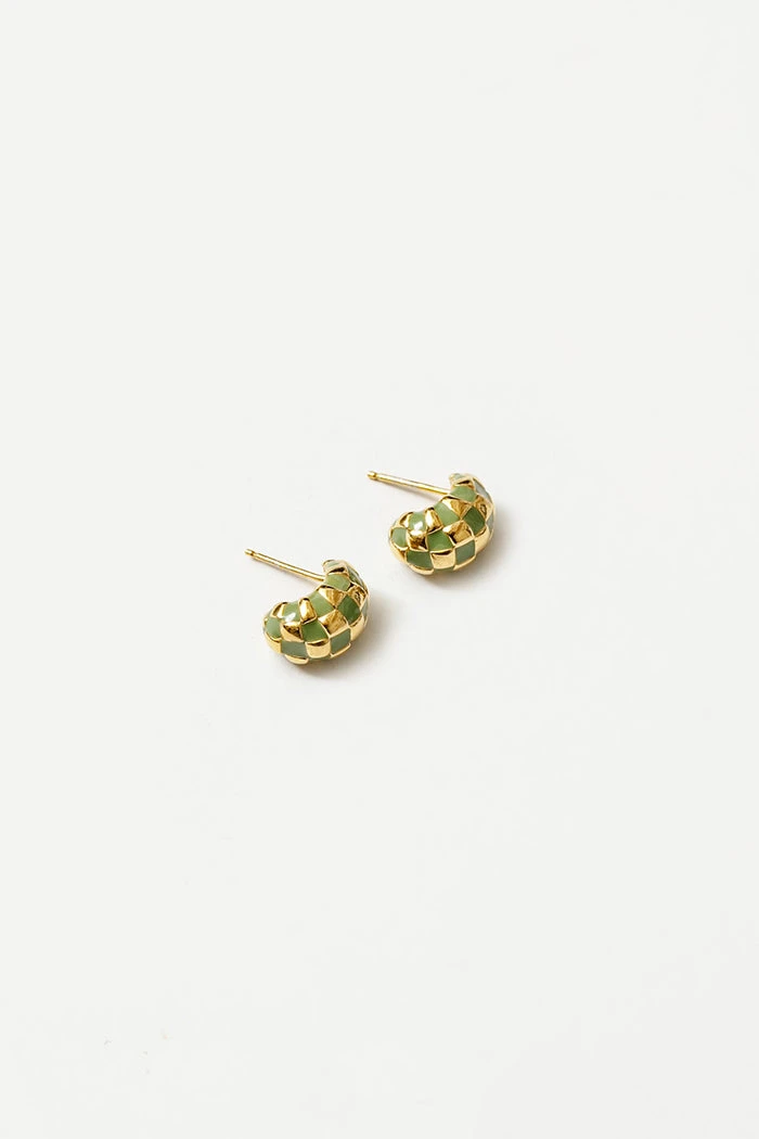 WOLF CIRCUS SPRING '22 SMALL NELLIE EARRINGS GREEN 1 WOLF CIRCUS SPRING '22 SMALL NELLIE EARRINGS GREEN
