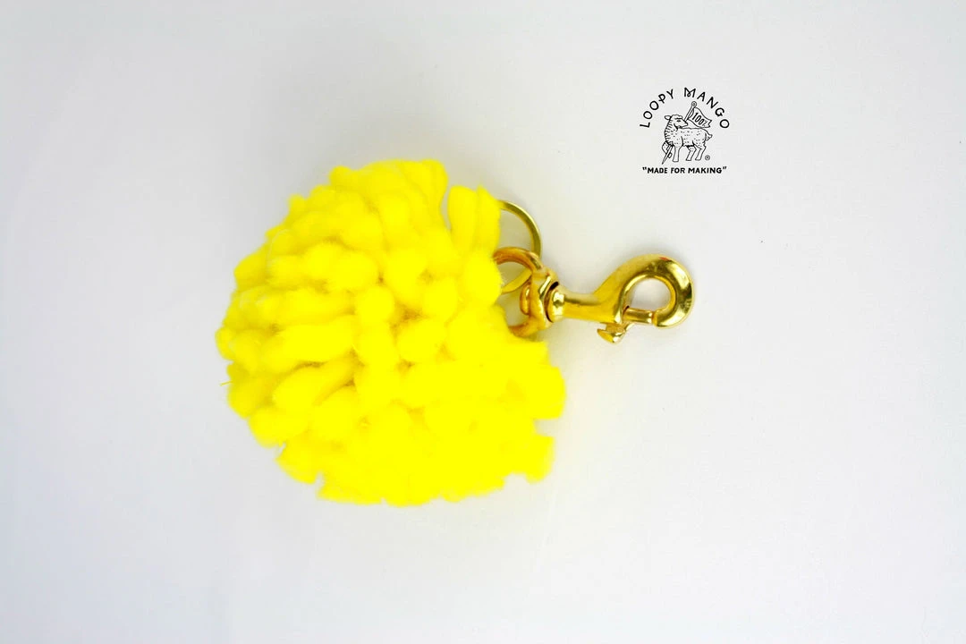 LOOPY MANGO POM POM KEYCHAIN DIY KIT MERINO NO. 5