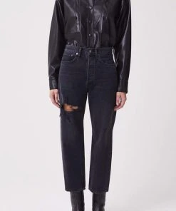 AGOLDE UTILITY VEGAN SHIRT SALE