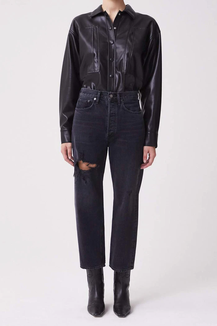 AGOLDE UTILITY VEGAN SHIRT SALE