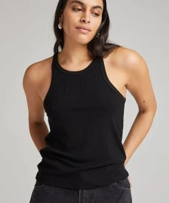 RICHER POORER VINTAGE RIB TANK BLACK