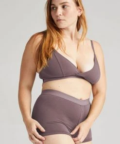 RICHER POORER SPRING '22 FEMME BOXER PLUM SMOKE